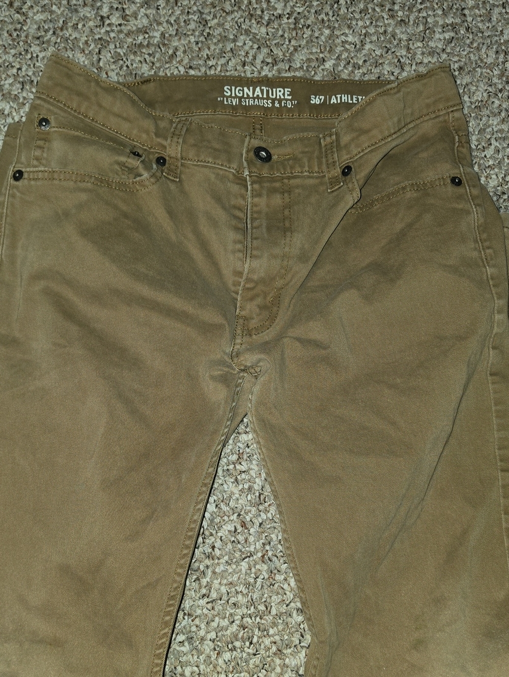 Levi's Signature Boys's Brown Athletic Chinos